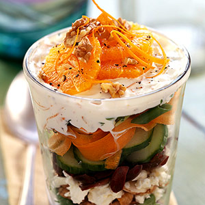 Raw vegetable salad